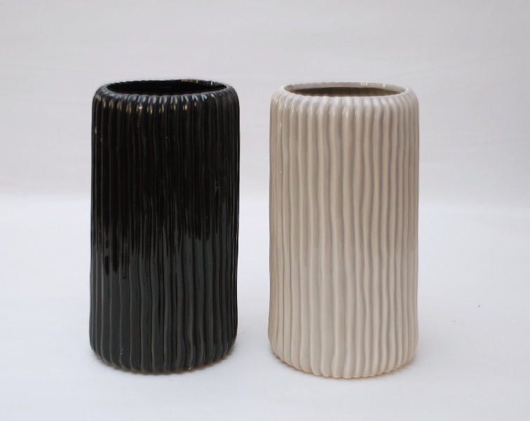 Váza šedivá 19 cm