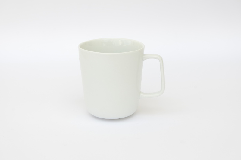 Květináč - tvar hrnek, bílý, 10cm