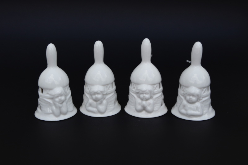 Zvonek bílý anděl, 11.5cm