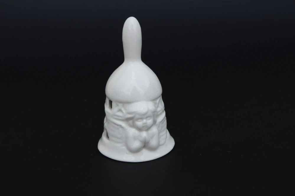 Zvonek bílý anděl, 11,5 cm - 1ks