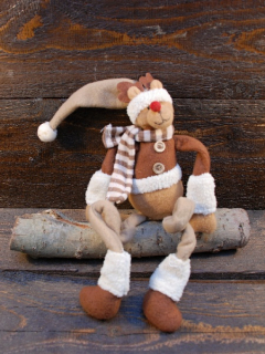 Plyšová dekorace sob, 50 cm