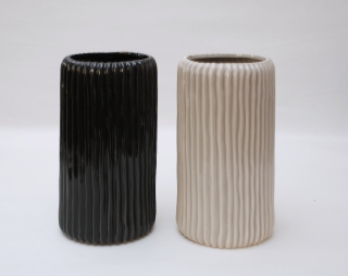 Váza šedivá 19 cm
