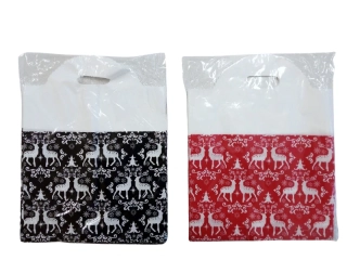 Igelitová taška vánoční, VELKÁ, 30 x 39 cm