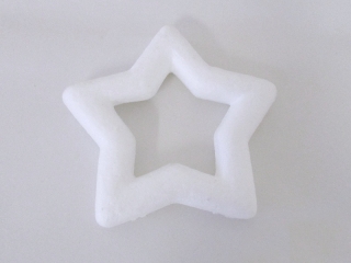 Polystyren - HVĚZDA, 19CM - 1KS
